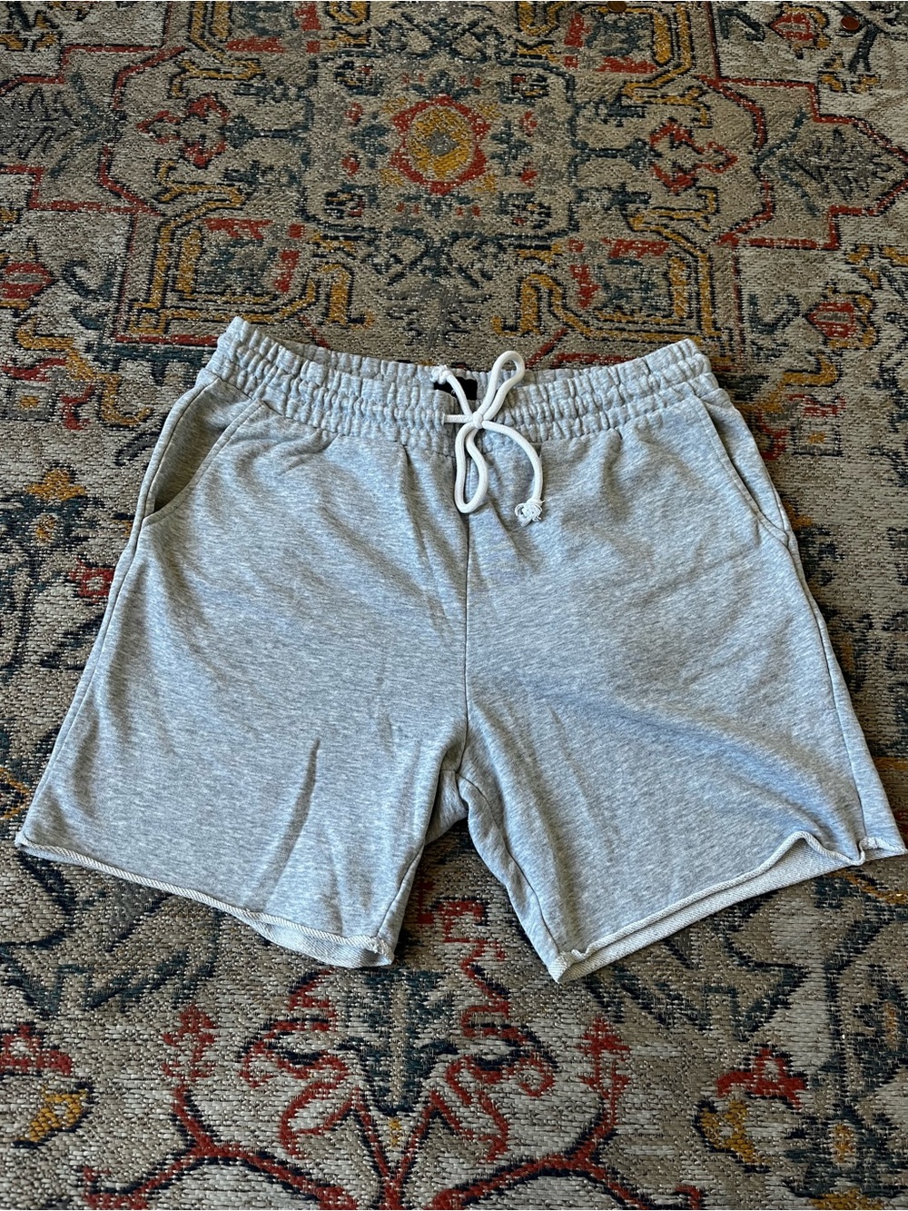 H&M Light Gray Men's Athletic Drawstring Shorts Size L Loungewear